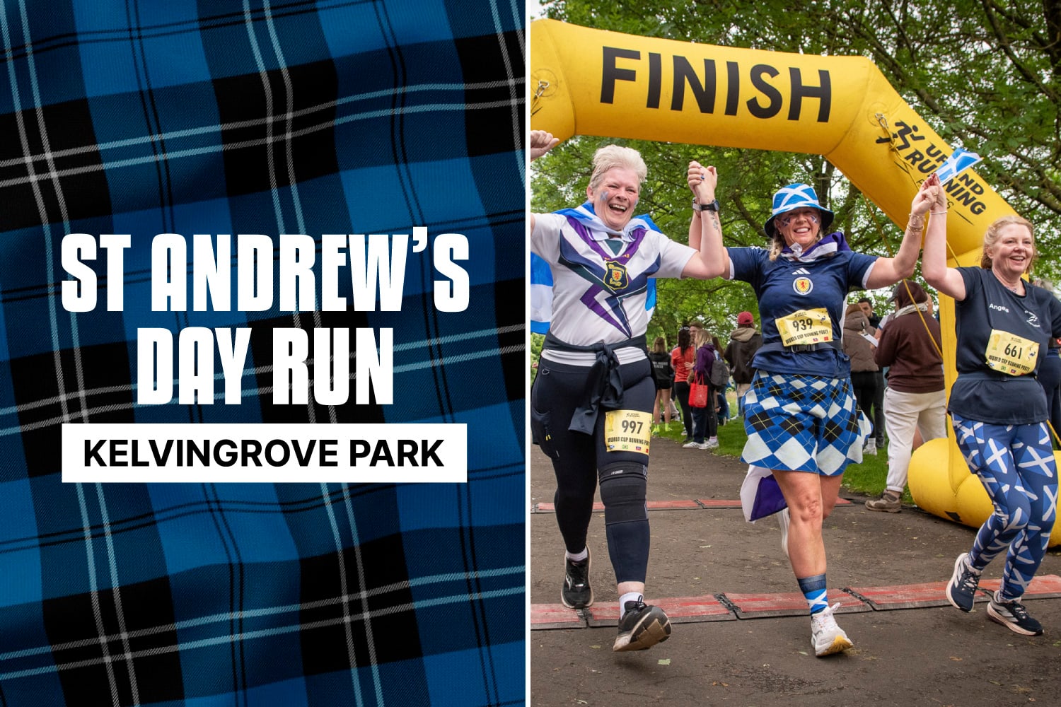 St Andrews Day Run (Kelvingrove Park) - 5k/10k/Kids Race/Toddler Dash