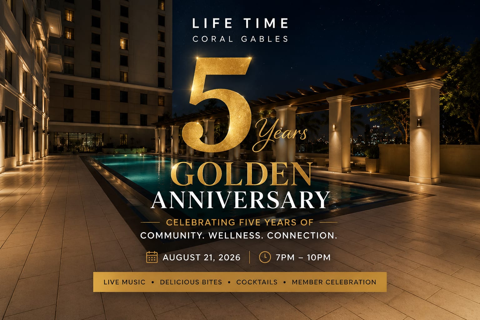 2026 Life Time Coral Gables 5 Year Anniversary