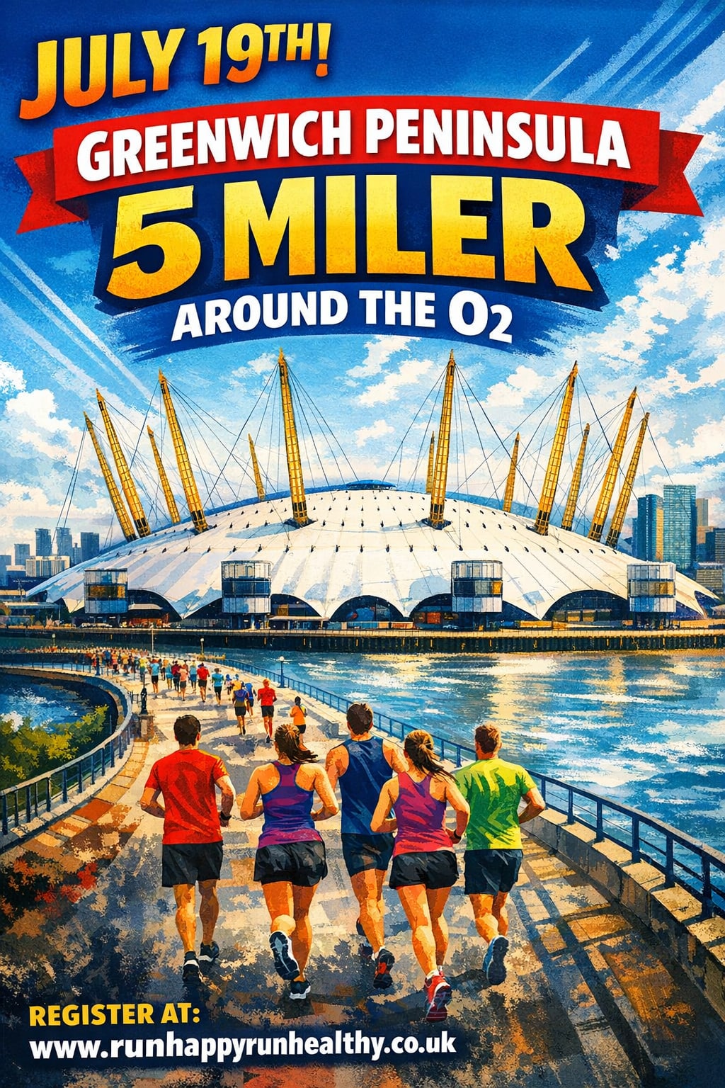 Greenwich Peninsula 5 miler : Around the iconic O2 Arena