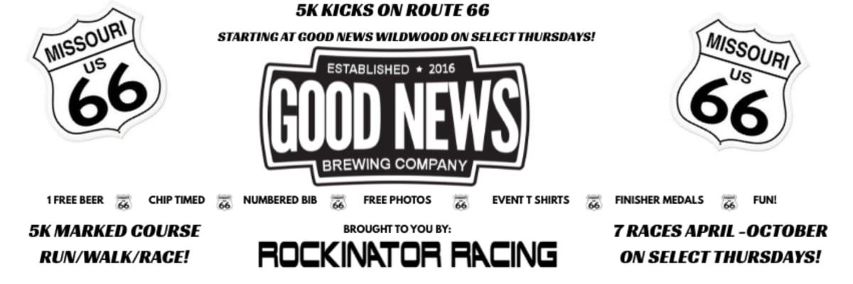Good News Brewing 5K Kicks on Route 66