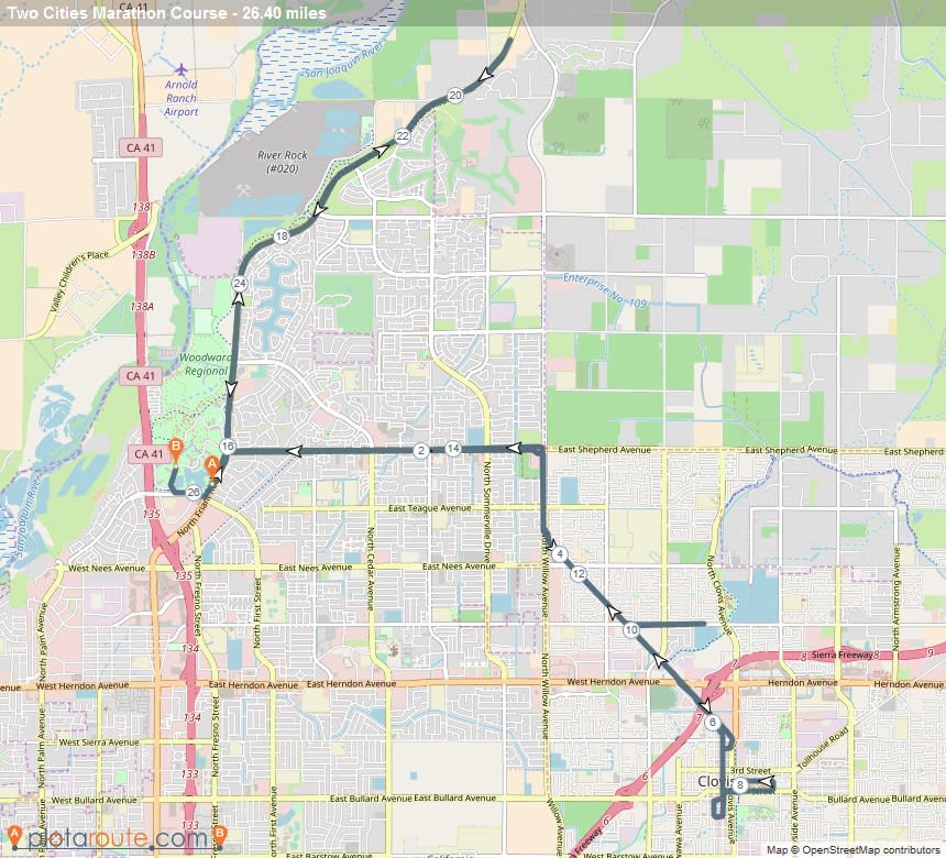 Two Cities Marathon Running in Fresno
