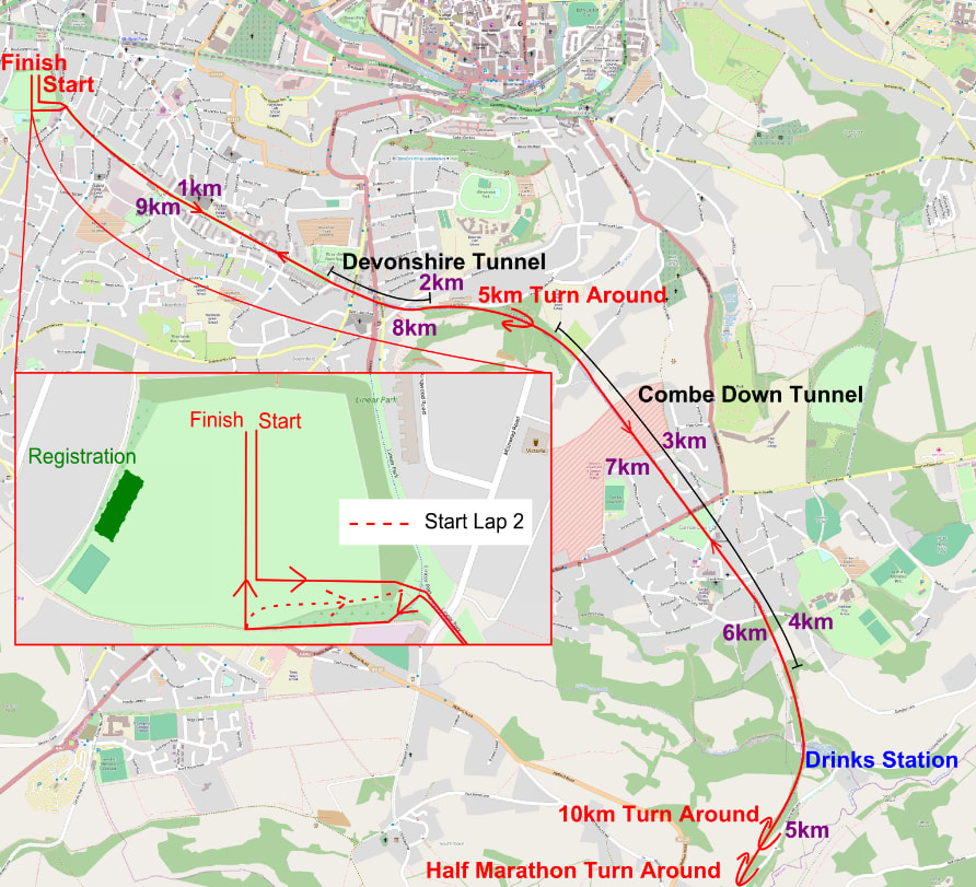 Bath Two Tunnels Railway Running Races October Running in Bath