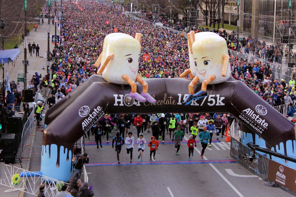 Hot Chocolate San Diego 15/5k 2020 - Running in Tailgate Padres Parking