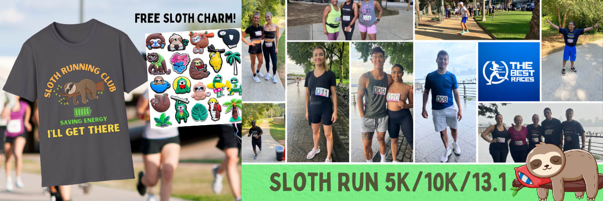 Sloth Runners Race 5K/10K/13.1 NEW JERSEY