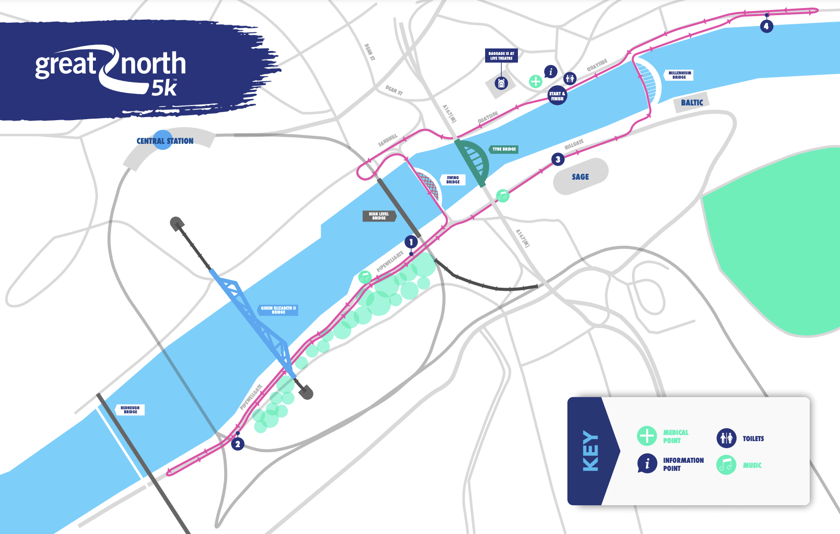 AJ Bell Great North 5k 2024 Running in Newcastle upon Tyne — Let’s Do