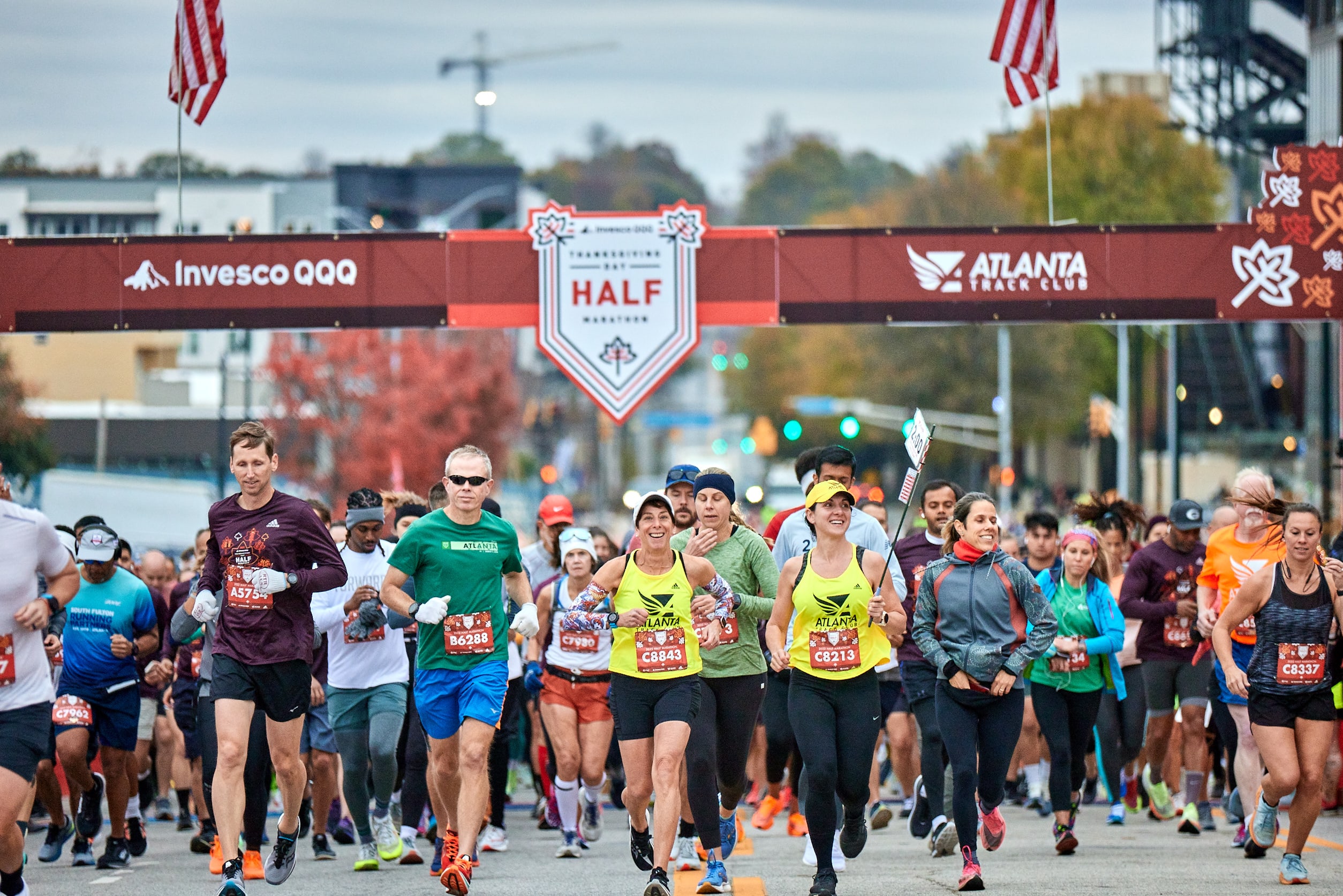 Invesco QQQ Thanksgiving Day Half Marathon, 5K, Mile & Dash Running