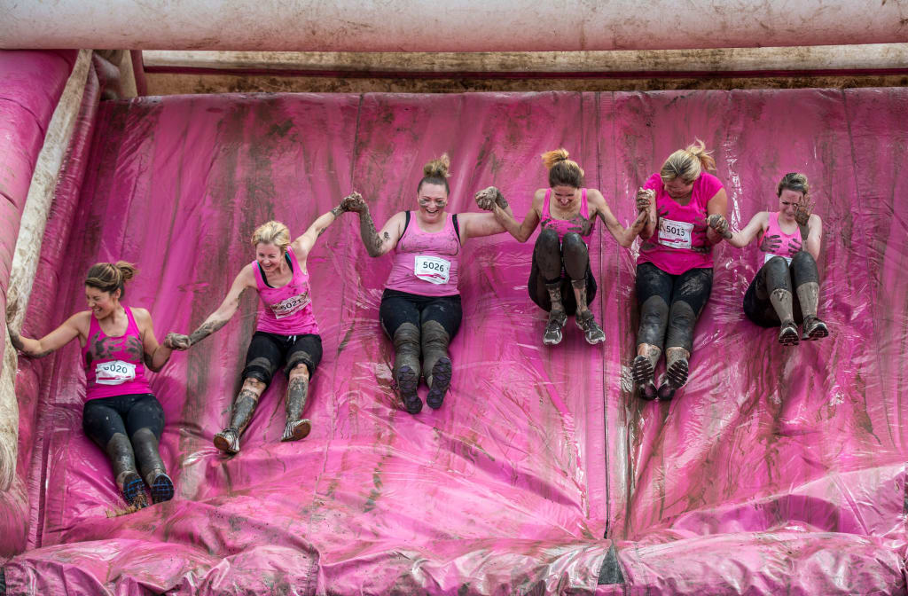 Pretty Muddy Race for Life Swindon 2019 5k in Lydiard Tregoze, UK