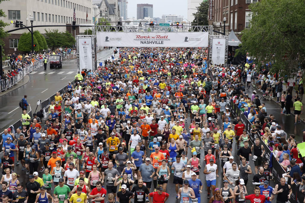 Rock ‘n’ Roll Nashville St. Jude Marathon 2020 Running in Nashville