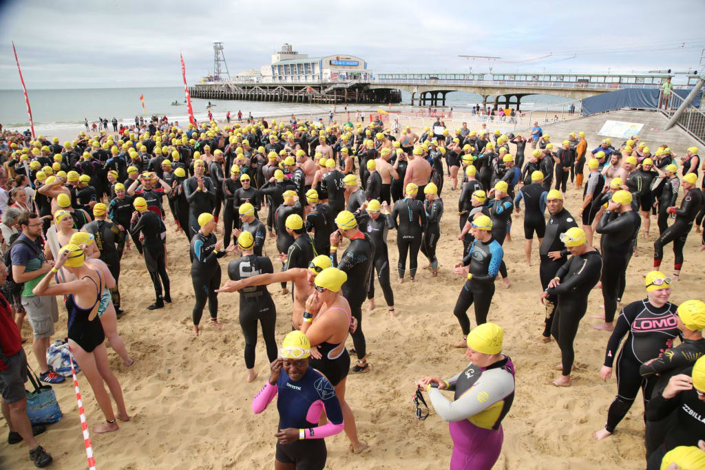 BHF Pier to Pier Sunset Swim 2020 Swimming in Bournemouth, UK — Let’s Do This