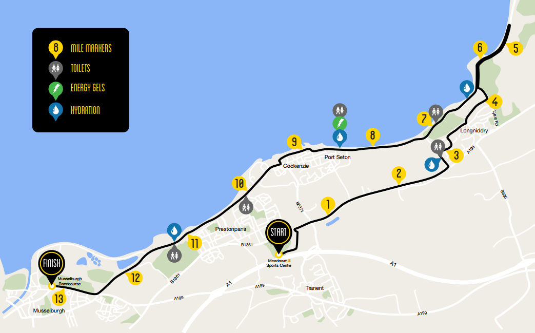 Edinburgh Marathon Elevation Chart