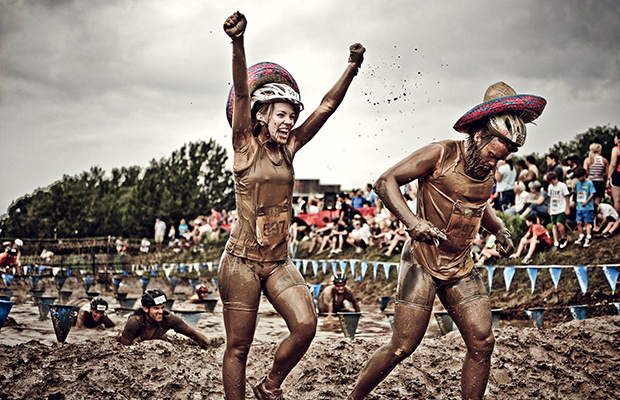 San Bernardino County Sheriff's Mud Run - Running in San Bernardino