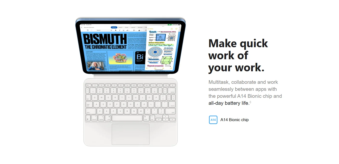 Promotion of multitasking features with product's upgraded CPU