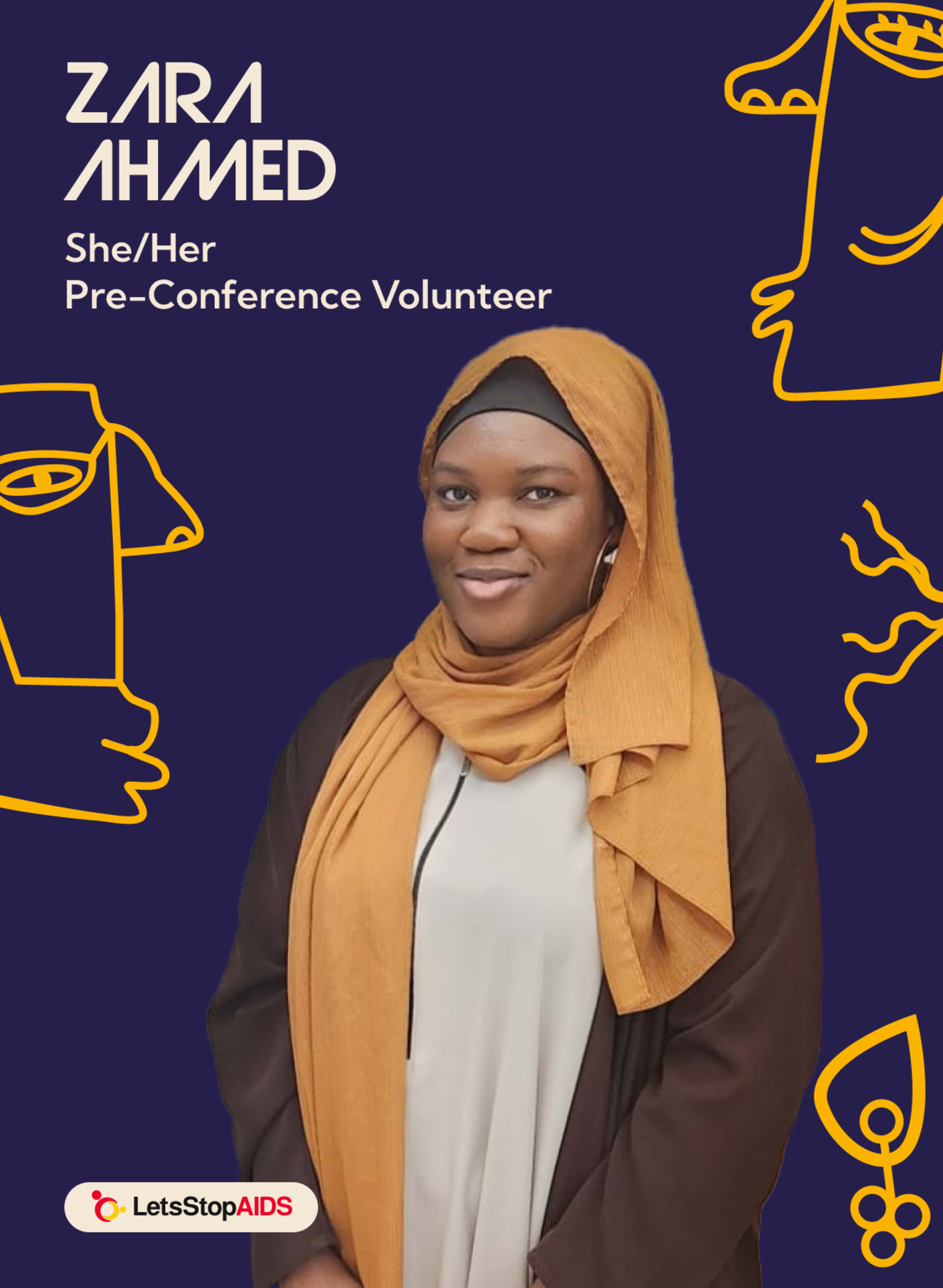 A picture of Zara Ahmed, A Pre-Conference Volunteer for the Munich Youth Force.