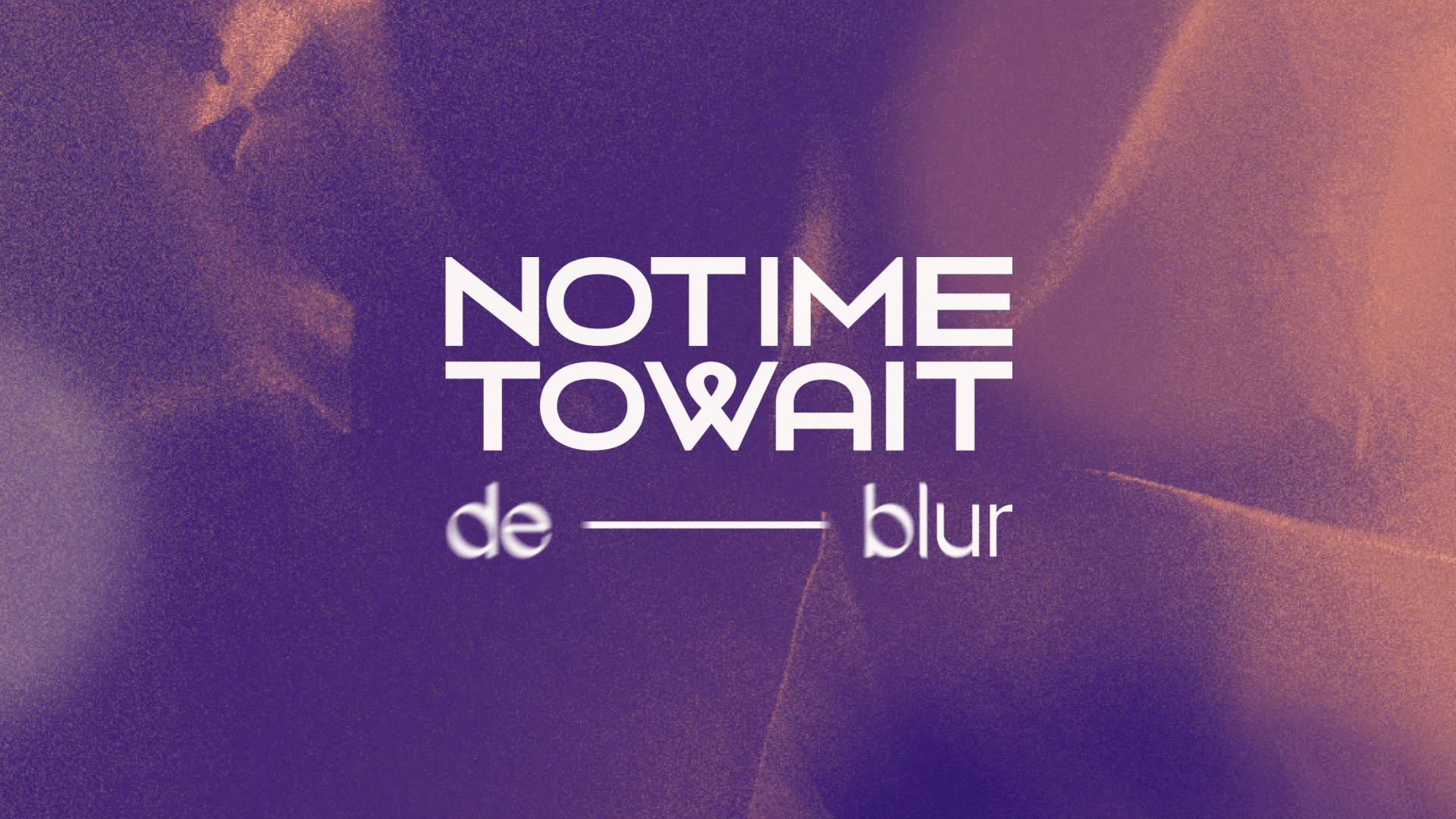 De-blur event banner