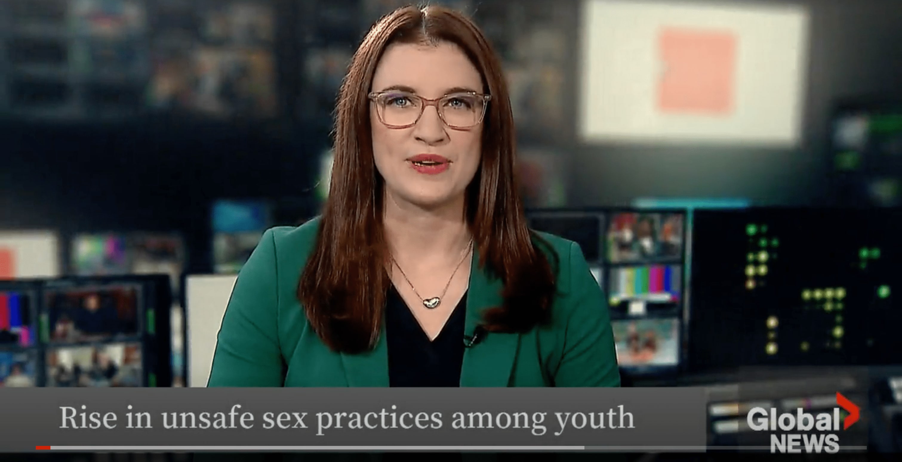 Katherine Ward from Global News reporting on SexLivesReport 2023