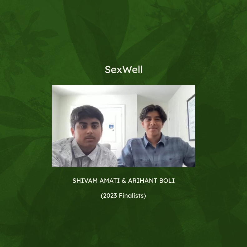 2023 Winning Seed finalists Arihant and Shivam