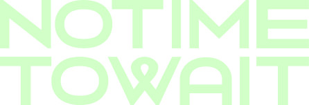 NoTimeToWait Logo in Pale Green