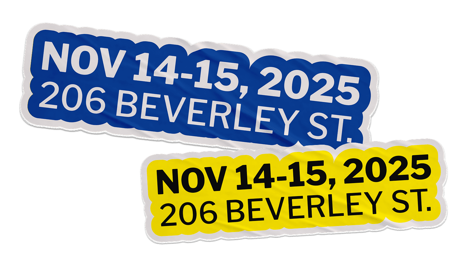 November 14-15, 2025. 206 Beverley Street.