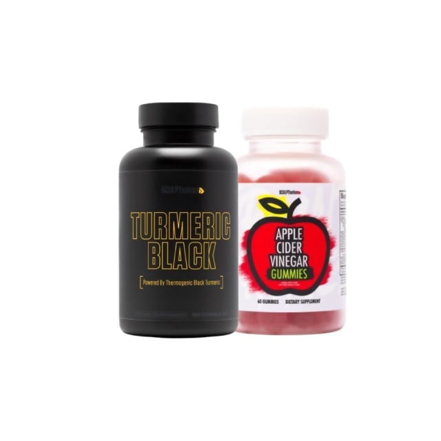Sculpt Nation by V Shred Powerful Turmeric Supplement and Apple Cider Vinegar Gummies Bundle