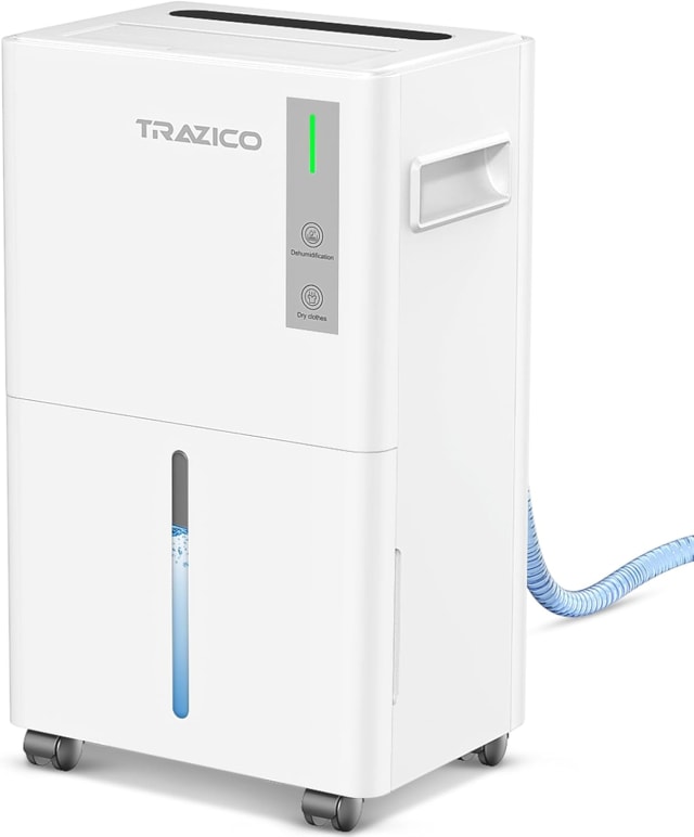 Trazico 1,500 Sq.Ft Dehumidifier with Drain Hose