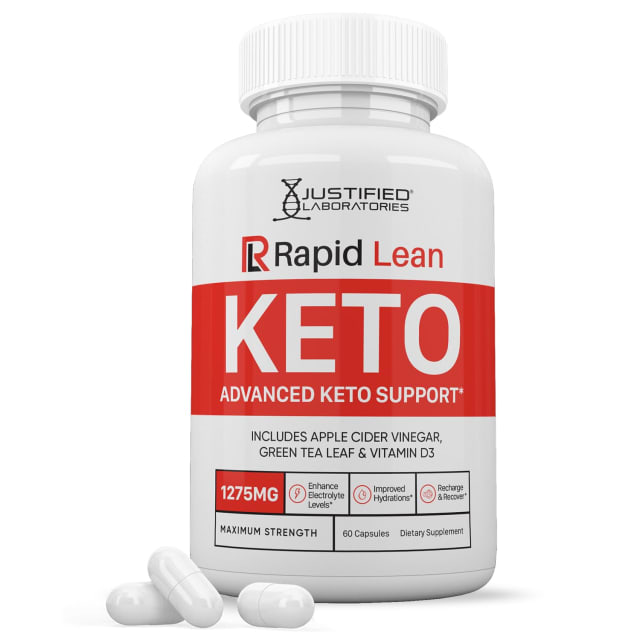 Rapid Lean Keto ACV Pills 1275MG Keto Support Blend Capsule Alternative to Keto ACV Gummies Formulated with Apple Cider Vinegar Extra Virgin Olive Oil Powder Green Tea Leaf 60 Capsules