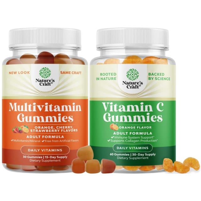 Bundle of Multivitamin Gummies for Adults - Vitamin Gummy for Energy and Immunity - Halal and Chewable Vitamin C Gummies for Adults - Halal Vitamin C Immune Support - Ascorbic Acid for Cold Remedy | Vitamin B12 Bundle of Multivitamin Gummies for Adults - Vitamin Gummy for Energy and Immunity - Halal and Chewable Vitamin C Gummies for Adults - Halal Vitamin C Immune Support - Ascorbic Acid for Cold Remedy - Vitamin B12