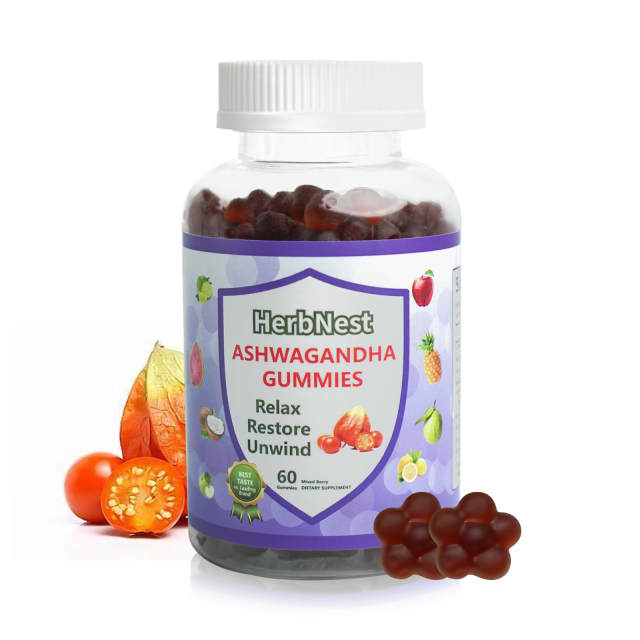 Ultraglee Organic Ashwagandha Gummies with Vitamin D3 - Stress Relief & Immune Support, Vegan Non-GMO, Gluten Free, Mixed Berry Flavor (60 Count) | Elderberry Ultraglee Organic Ashwagandha Gummies with Vitamin D3 - Stress Relief & Immune Support, Vegan Non-GMO, Gluten Free, Mixed Berry Flavor (60 Count) - Elderberry