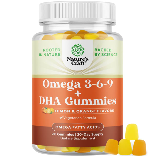 Vegetarian Omega 3 Gummies for Adults - Vegetarian Omega 3 6 9 DHA Gummies for Brain Bone and Heart Health and Joint Support - Burpless Halal Fish Free Plant Based Supplement Men Women | Omega-3 Vegetarian Omega 3 Gummies for Adults - Vegetarian Omega 3 6 9 DHA Gummies for Brain Bone and Heart Health and Joint Support - Burpless Halal Fish Free Plant Based Supplement Men Women - Omega-3