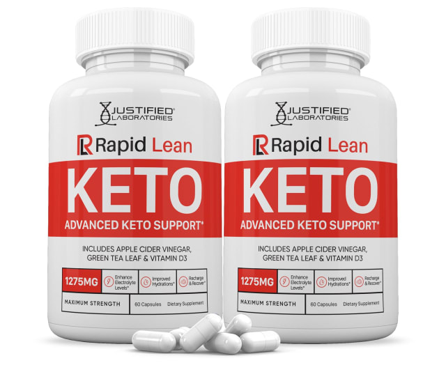 (2 Pack) Rapid Lean Keto ACV Pills 1275MG Keto Support Blend Capsule Alternative to Keto ACV Gummies Formulated with Apple Cider Vinegar Extra Virgin Olive Oil Powder Green Tea Leaf 120 Capsules