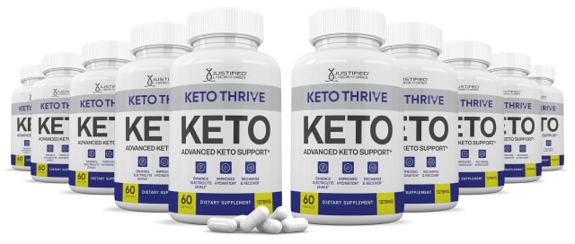 (10 Pack) Keto Thrive Keto ACV Pills 1275MG Keto Support Blend Capsule Alternative to Keto ACV Gummies Formulated with Apple Cider Vinegar Extra Virgin Olive Oil Powder Green Tea Leaf 600 Capsules