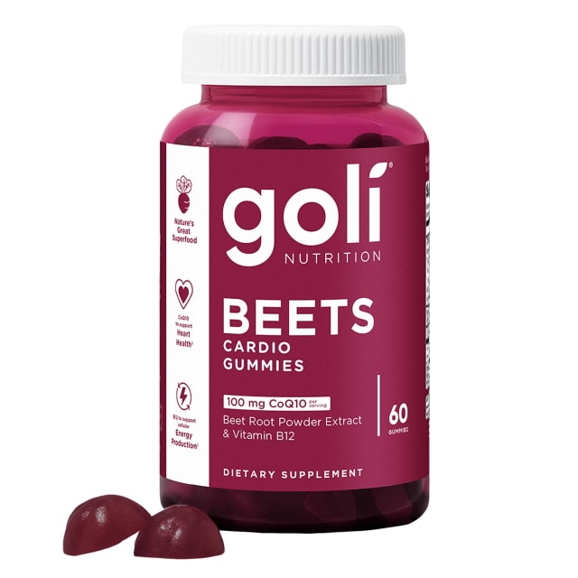 Goli Beets Cardio Gummies with CoQ10 and Vitamin B12 - Beetroot Extract - Cardiovascular Wellness - Vegan, Non-GMO, Gluten-Free | Vitamin B12 Goli Beets Cardio Gummies with CoQ10 and Vitamin B12 - Beetroot Extract - Cardiovascular Wellness - Vegan, Non-GMO, Gluten-Free - Vitamin B12