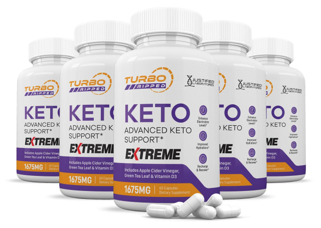 (5 Pack) Turbo Ripped Keto ACV Extreme Pills 1675MG Keto Support Blend Capsule Alternative Keto ACV Gummies Formulated Apple Cider Vinegar Extra Virgin Olive Oil Powder Green Tea Leaf 300 Capsules