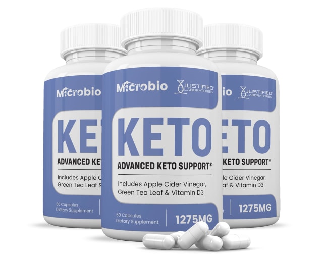 (3 Pack) Microbio Keto ACV Pills 1275MG Keto Support Blend Capsule Alternative to Keto ACV Gummies Formulated with Apple Cider Vinegar Extra Virgin Olive Oil Powder Green Tea Leaf 180 Capsules