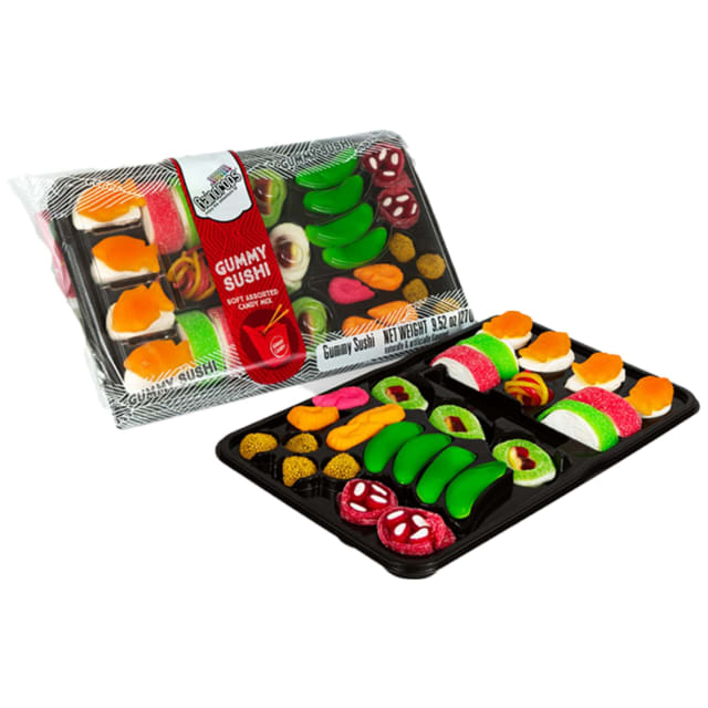 Raindrops - Gummy Candy Large Sushi Bento Box - Yummy Gummy Food Looks Just Like a Sushi - Men's Stocking Stuffer Ideas - (9.5 oz) | Liquid Vitamins Raindrops - Gummy Candy Large Sushi Bento Box - Yummy Gummy Food Looks Just Like a Sushi - Men's Stocking Stuffer Ideas - (9.5 oz) - Liquid Vitamins