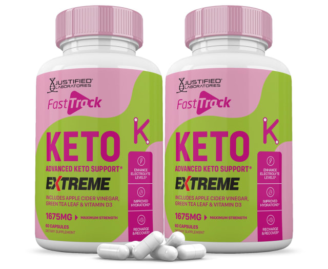 (2 Pack) Fast Track Keto ACV Extreme Pills 1675MG Keto Support Blend Alternative to Fasttrack Keto Gummies Includes Apple Cider Vinegar Extra Virgin Olive Oil Powder Green Tea Leaf 120 Capsules