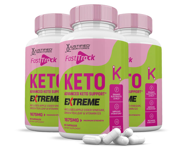 (3 Pack) Fast Track Keto ACV Extreme Pills 1675MG Keto Support Blend Alternative to Fasttrack Keto Gummies Includes Apple Cider Vinegar Extra Virgin Olive Oil Powder Green Tea Leaf 180 Capsules
