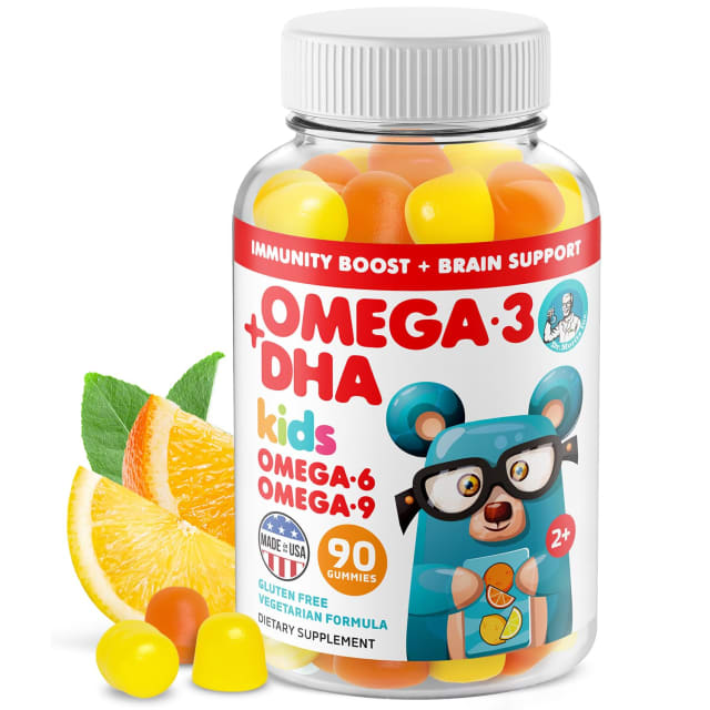 DR. MORITZ Vegan Omega 3 Gummies for Kids and Toddlers (90 Count), Omega 3 Kids Gummies for Brain and Heart Health, No Fish Oil and Gluten Free | Omega-3 DR. MORITZ Vegan Omega 3 Gummies for Kids and Toddlers (90 Count), Omega 3 Kids Gummies for Brain and Heart Health, No Fish Oil and Gluten Free - Omega-3