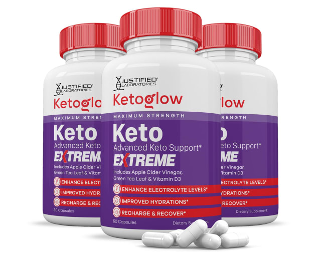 (3 Pack) Keto Glow Keto ACV Extreme Pills 1675MG Keto Support Blend Alternative to KetoGlow Keto Gummies Includes Apple Cider Vinegar Extra Virgin Olive Oil Powder Green Tea Leaf 180 Capsules