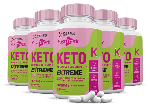 (5 Pack) Fast Track Keto ACV Extreme Pills 1675MG Keto Support Blend Alternative to Fasttrack Keto Gummies Includes Apple Cider Vinegar Extra Virgin Olive Oil Powder Green Tea Leaf 300 Capsules