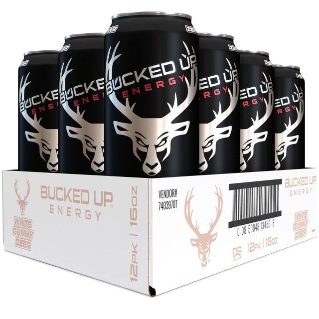 Energy Drink 300mg (White Gummy Deer) (12 CT) Bucked Up | Vitamin B12 Energy Drink 300mg (White Gummy Deer) (12 CT) Bucked Up - Vitamin B12