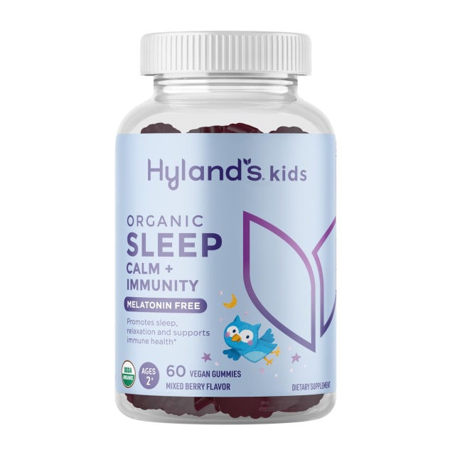 Hyland's Kids Melatonin Free Organic Sleep Aid Gummies with Calm & Immune Support - with Vitamin C, Zinc, Elderberry, Lemon Balm & Chamomile, Helps with Sleeplessness & Restlessness, 60 Vegan Gummies, 60 Count (Pack of 1), Organic Sleep (without Melatonin) | Elderberry Hyland's Kids Melatonin Free Organic Sleep Aid Gummies with Calm & Immune Support - with Vitamin C, Zinc, Elderberry, Lemon Balm & Chamomile, Helps with Sleeplessness & Restlessness, 60 Vegan Gummies, 60 Count (Pack of 1), Organic Sleep (without Melatonin) - Elderberry