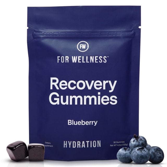 For Wellness Recovery Gummies Hydrate | Blueberry Electrolyte & Antioxidant Supplements for Hydration, Energy & Post-Workout Performance | Vegan, Non-GMO, 30 Count | Vitamin B12 For Wellness Recovery Gummies Hydrate | Blueberry Electrolyte & Antioxidant Supplements for Hydration, Energy & Post-Workout Performance | Vegan, Non-GMO, 30 Count - Vitamin B12