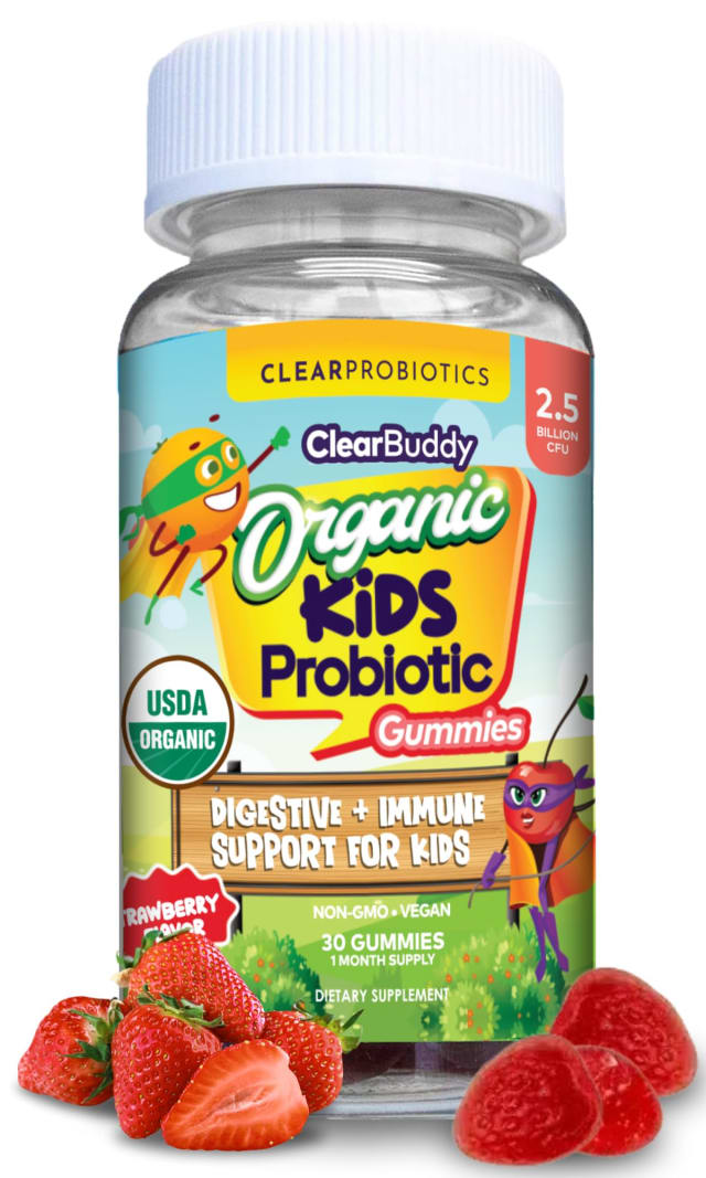 Kids Probiotics Gummies – Daycare Formulated Immunity Gummies - Immune System Boost & Improved Regularity - Plant-based Organic, 2.5 Billion CFU - DE111 Bacillus Subtilis - Strawberry – 1 Month Supply | Elderberry Kids Probiotics Gummies – Daycare Formulated Immunity Gummies - Immune System Boost & Improved Regularity - Plant-based Organic, 2.5 Billion CFU - DE111 Bacillus Subtilis - Strawberry – 1 Month Supply - Elderberry