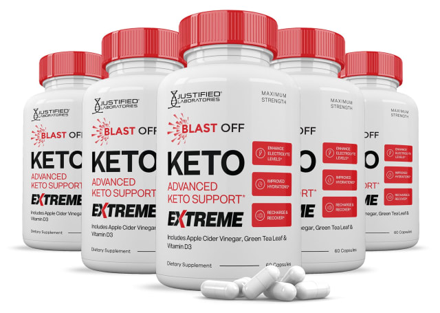 (5 Pack) Blast Off Keto ACV Extreme Pills 1675MG Keto Support Blend Alternative to BlastOff Keto Gummies Includes Apple Cider Vinegar Extra Virgin Olive Oil Powder Green Tea Leaf 300 Capsules