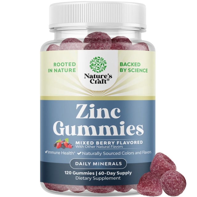 Extra Strength Zinc Gummies for Adults - Chewable Zinc Supplements for Women & Men for Energy & Immune Support - Vitamins & Mineral Supplements - 120 Chews | Vitamin B12 Extra Strength Zinc Gummies for Adults - Chewable Zinc Supplements for Women & Men for Energy & Immune Support - Vitamins & Mineral Supplements - 120 Chews - Vitamin B12