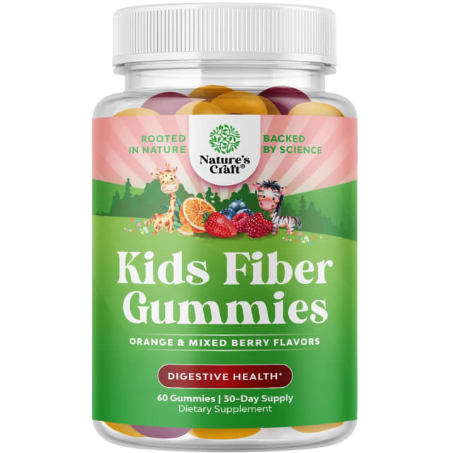 High Prebiotic Fiber Gummies for Kids - Dietary Fiber Supplements for Digestion & Constipation - Chicory Root Kids Immune Gummies - Non-GMO & Vegan Digestive Nutritional Supplements - 60 Count | Elderberry High Prebiotic Fiber Gummies for Kids - Dietary Fiber Supplements for Digestion & Constipation - Chicory Root Kids Immune Gummies - Non-GMO & Vegan Digestive Nutritional Supplements - 60 Count - Elderberry
