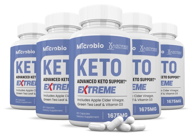 (5 Pack) Microbio Keto ACV Extreme Pills 1675MG Keto Support Blend Capsule Alternative Keto ACV Gummies Formulated Apple Cider Vinegar Extra Virgin Olive Oil Powder Green Tea Leaf 300 Capsules