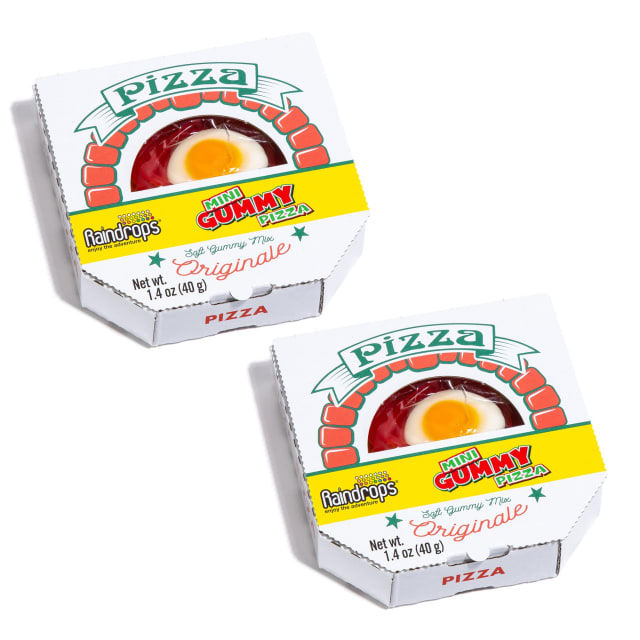 Raindrops - Mini Gummy Pizza - Looks Just Like A Pizza - Easy To Hold, Easy To Eat - Fun & Unique Candy Gift - 2 Pack | Liquid Vitamins Raindrops - Mini Gummy Pizza - Looks Just Like A Pizza - Easy To Hold, Easy To Eat - Fun & Unique Candy Gift - 2 Pack - Liquid Vitamins
