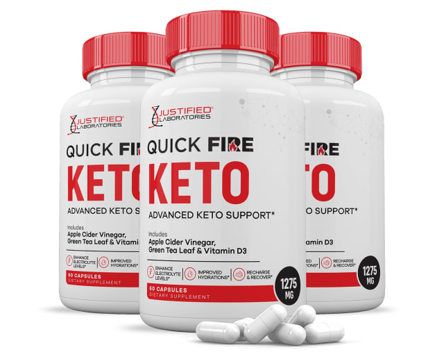 (3 Pack) Quick Fire Keto ACV Pills 1275MG Keto Support Blend Alternative to QuickFire Keto ACV Gummies Formulated with Apple Cider Vinegar Extra Virgin Olive Oil Powder Green Tea Leaf 180 Capsules