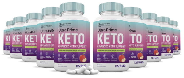 (10 Pack) Ultra Prime Keto ACV Pills 1275MG Keto Support Blend Alternative to UltraPrime Keto ACV Gummies Formulated with Apple Cider Vinegar Extra Virgin Olive Oil Powder Green Tea Leaf 600 Capsules